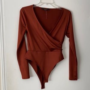 Forever 21 long sleeve bodysuit size S